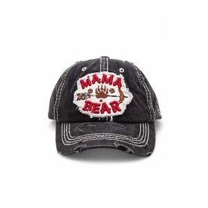 MAMA Bear Embroidered Vintage Cotton Cap